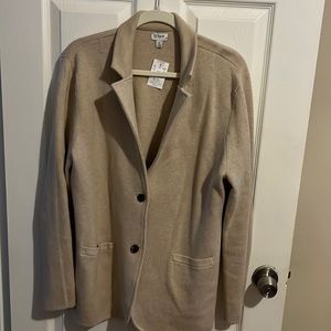 NWT Jcrew Factory size XL Schoolboy sweater-blazer